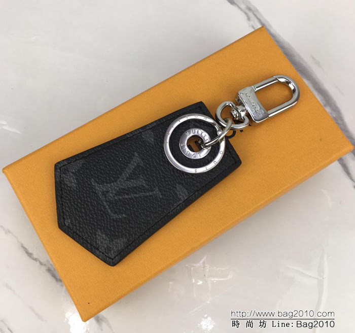路易威登LV 頂級原單 M67916黑花 ENCHAPPES 鑰匙扣 刻有路易威登品牌標識  ydh1045